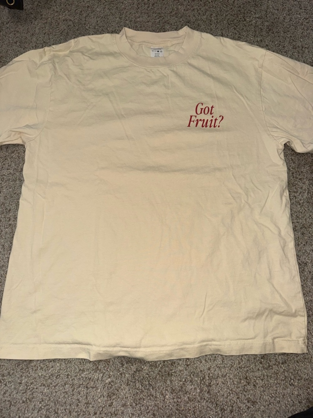 Fruit of the spirit Short-Sleeve Crewneck T-Shirt in Cream